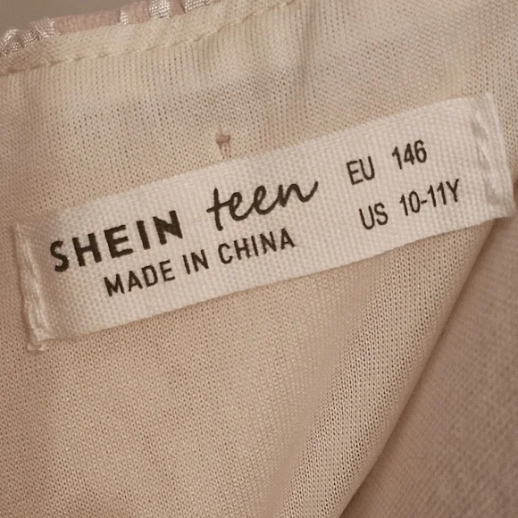 EUC NWOT | Girl's Knee-Length Creme & White Dress | Size: 10-11 - Picture 6 of 9